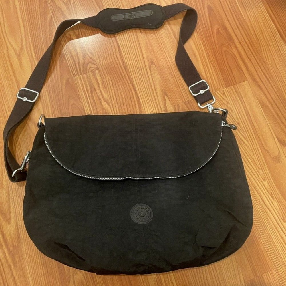 Kipling DIGISLING Crossbody Messenger Bag Black